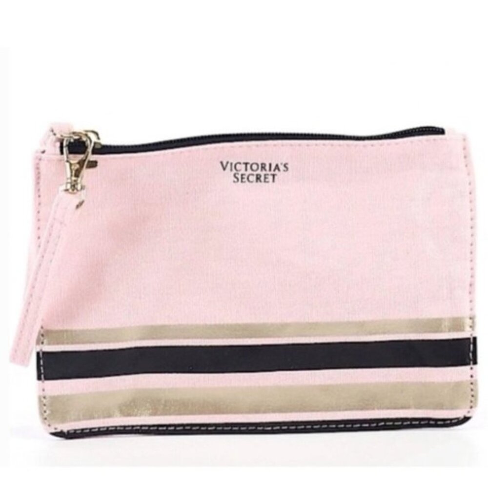 Victoria's Secret | Wristlet Canvas Zippered Pouch